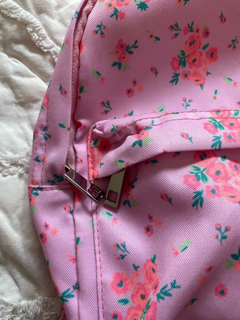 fabkids Pink Floral Kids Backpack - Picture 3 of 5
